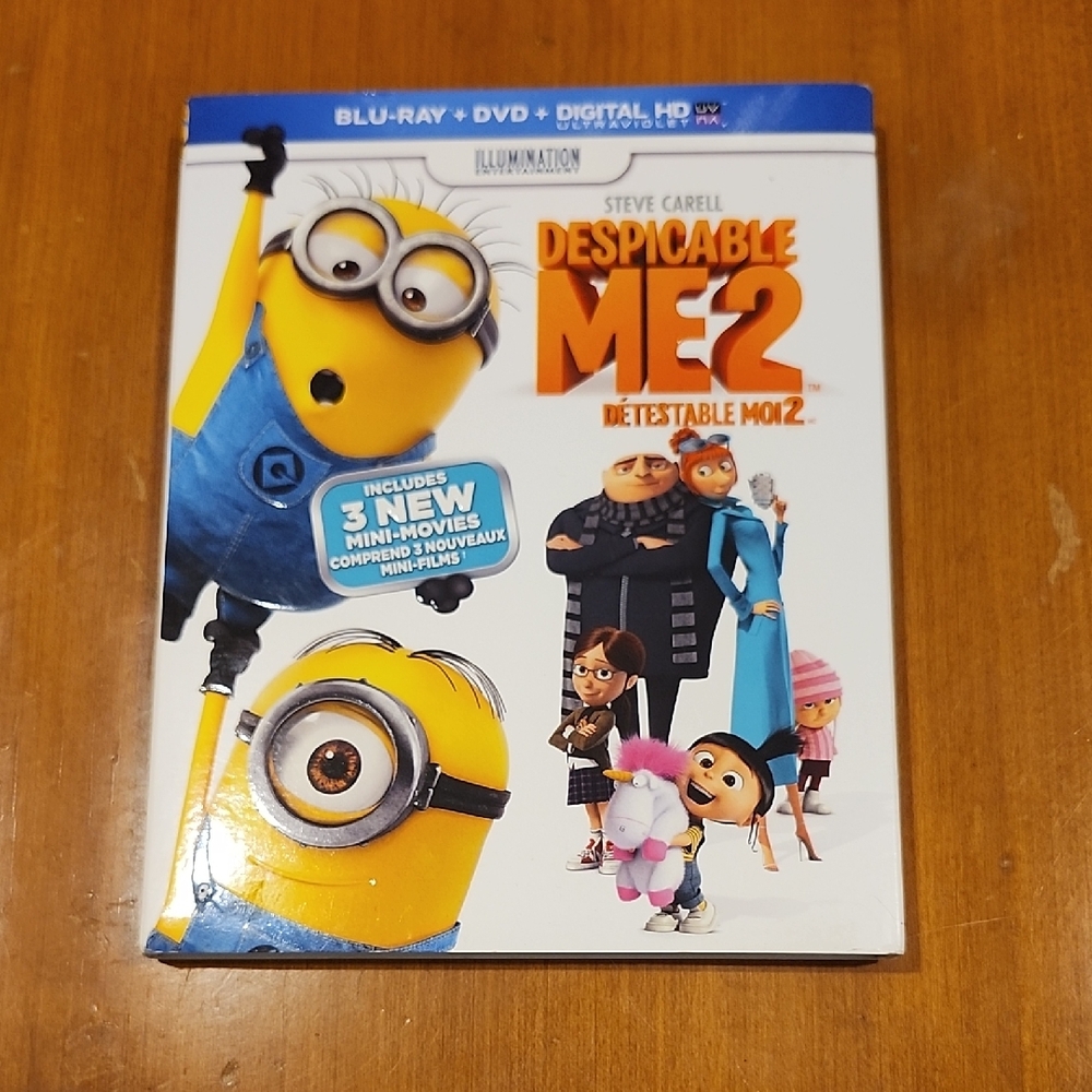 🎬 4/$20 🎬 Despicable Me 2 Blu-ray DVD Combo
